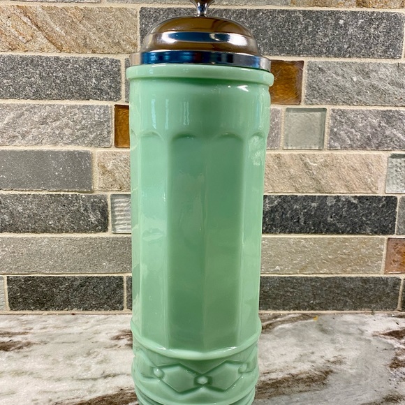 Jadeite Kitchen Jadeite Green Color Glassno Touch Straw Holder